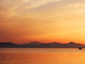 Sunset in British Columbia
