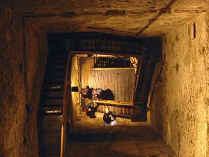 Inside the tower